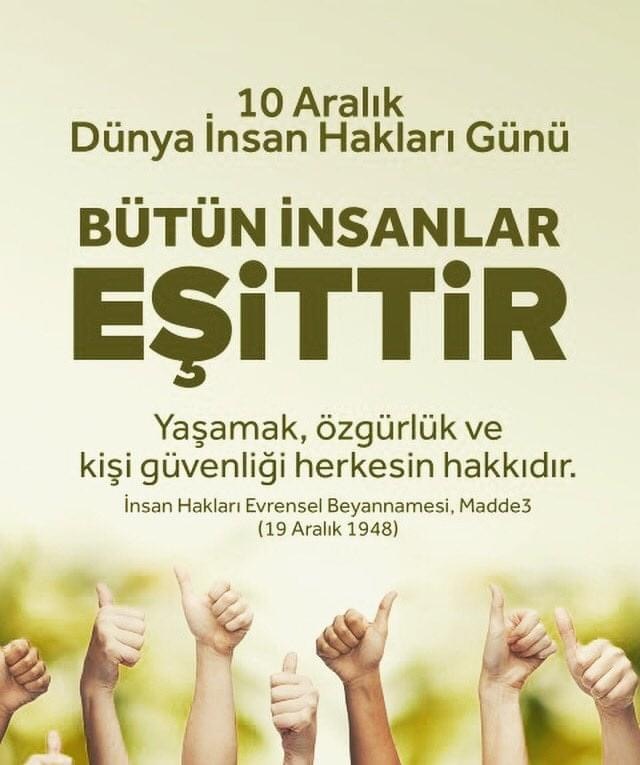 10 Aralık Dünya İnsan Hakları Günü: Eşitlik, Adalet ve Özgürlük için Küresel Çağrı